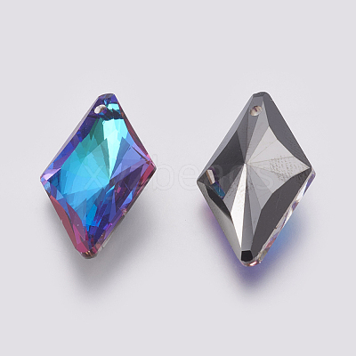 K9 Glass Rhinestone Pendants GLAA-K034-I02-1