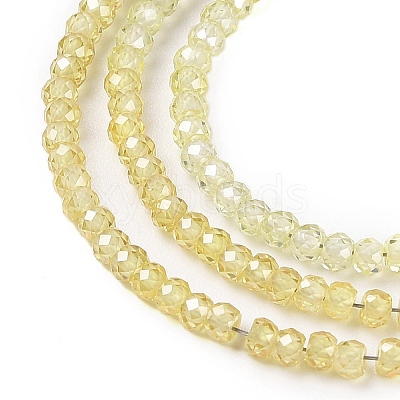 Transparent Gradient Color Cubic Zirconia Strand ZIRC-NH0002-01G-1