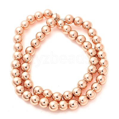 Electroplated Synthetic Magnetic Hematite Beads Strands G-L613-F01-02B-1