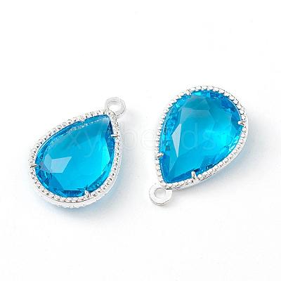 Glass Pendants GLAA-A037-G-02S-1