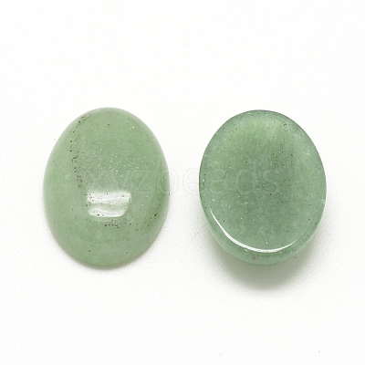 Natural Green Aventurine Cabochons X-G-R415-14x10-43-1