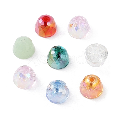 Electroplate Glass Beads GLAA-D016-18-1