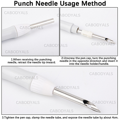 DIY Punch Needle Embroidery Starter Kits for Beginners DIY-WH20013-88B-1