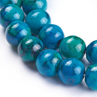 Synthetic Chrysocolla Beads Strands G-F647-02-B-01-1