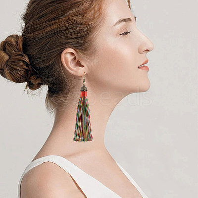 9Pcs 3 Colors Tibetan Style Alloy Pendant Bail FIND-CA0011-04-1