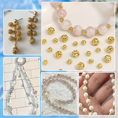 120Pcs 6 Style Brass Beads KK-PH0006-82-1
