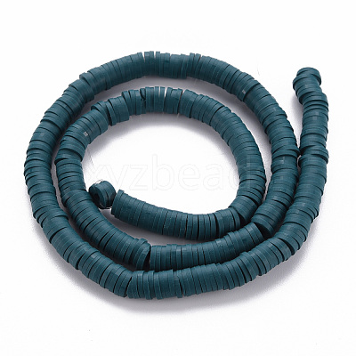 Handmade Polymer Clay Bead Strands CLAY-T002-6mm-53-1