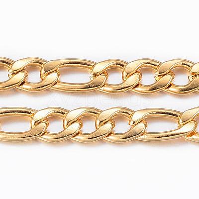 Ion Plating(IP) 304 Stainless Steel Figaro Chains CHS-H009-13G-1