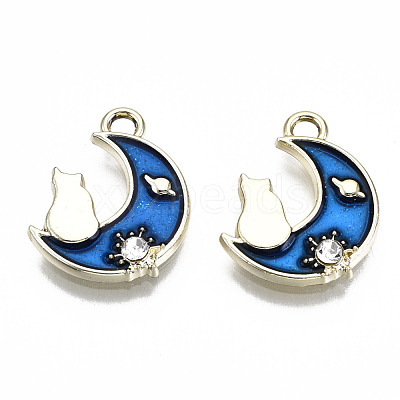 Alloy Enamel Pendants X-ENAM-S126-006-RS-1