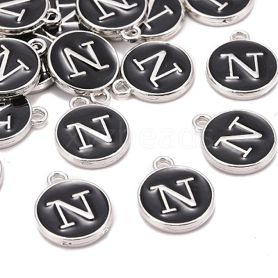 Platinum Plated Alloy Charms ENAM-S118-02N-P-1