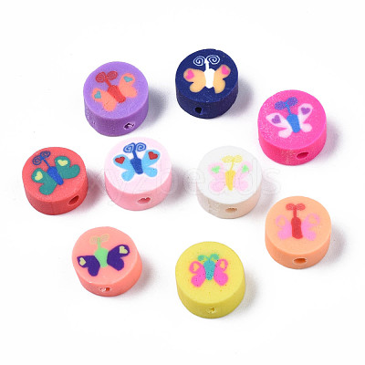 Handmade Polymer Clay Beads X-CLAY-N006-48-1