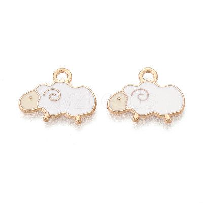 Alloy Enamel Pendants ENAM-R059-08A-RS-1