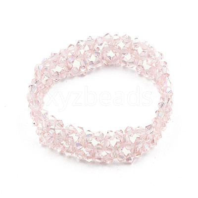 Bling Glass Beaded Stretch Bracelet BJEW-N018-03-08-1