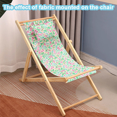 Beach Patio Canvas Cloth Chair Replacement Fabric AJEW-WH20004-31D-02-1