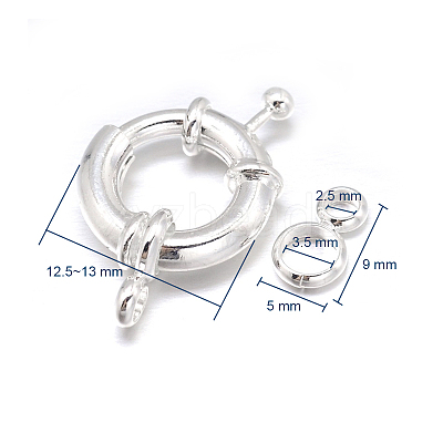 Brass Spring Clasps KK-L082C-01S-1