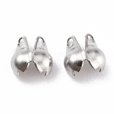 Tarnish Resistant 304 Stainless Steel Bead Tips STAS-P126-04P-1