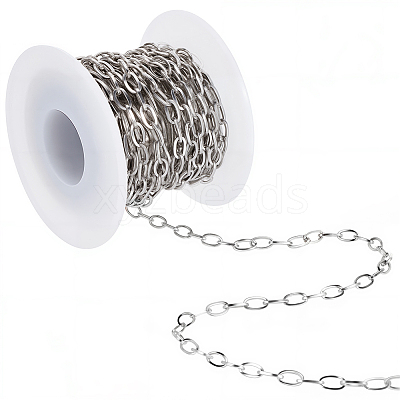 5M Stainless Steel Textured Cable Chains CHS-BM0001-08-1