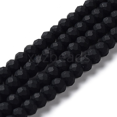 Glass Beads Strands EGLA-A034-P8mm-MD-M-1