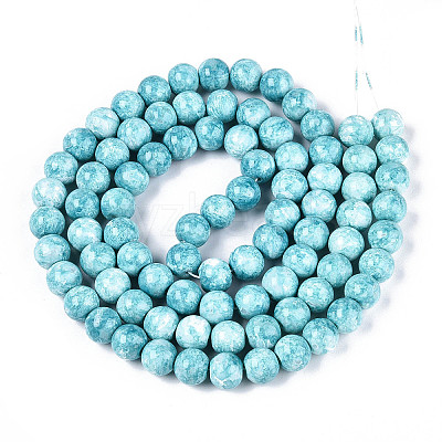 Baking Paint Glass Beads Strands DGLA-N016-10mm-08-1