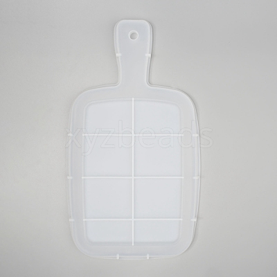 Rectangle Handle Dinner Plate Silicone Molds X-DIY-L021-59-1
