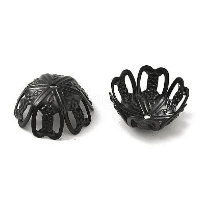 304 Stainless Steel Bead Caps STAS-P363-02B-EB-1