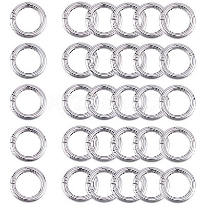 Zinc Alloy Spring Gate Rings FIND-SP0001-08B-1