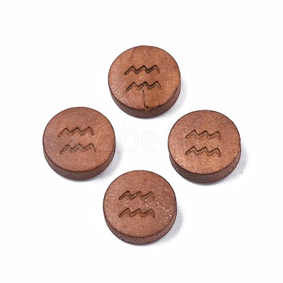 Laser Engraved Wood Beads WOOD-S053-53B-1