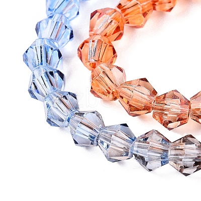 Gradient Color Baking Paint Glass Bead Strands X1-DGLA-A039-T6mm-A014-1