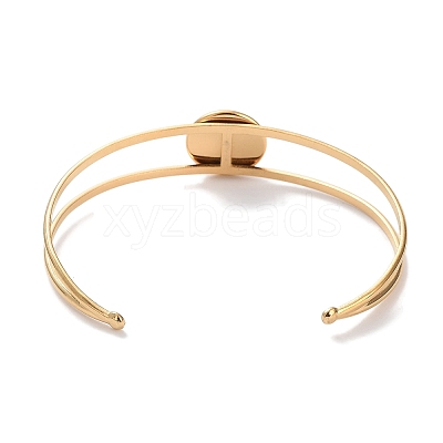 Ion Plating(IP) 304 Stainless Steel Bracelets Setting Making BJEW-B090-03A-G-1