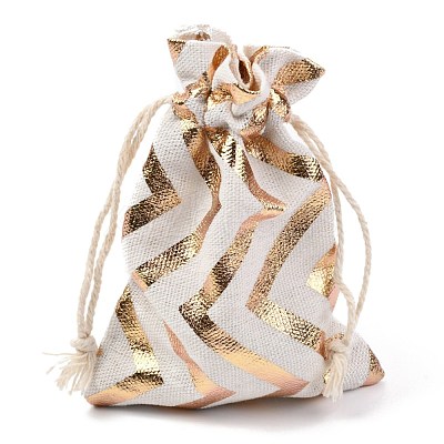 Christmas Theme Cotton Fabric Cloth Bag ABAG-H104-B05-1