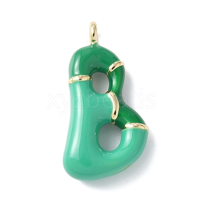 Brass Enamel Pendants KK-E093-03G-B-01-1