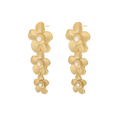 304 Stainless Steel Dangle Earrings EJEW-OY011-82G-1