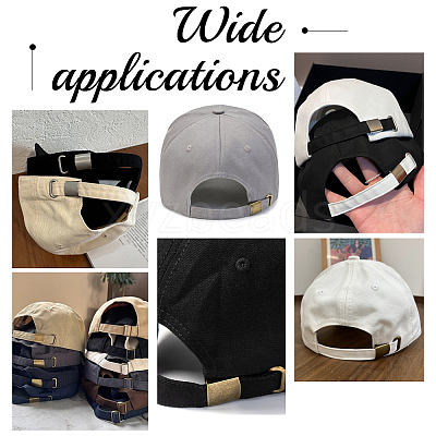 36Sets Iron Baseball Hat Cap Buckle Strap Clasp Clip Kit IFIN-CY0001-02-1
