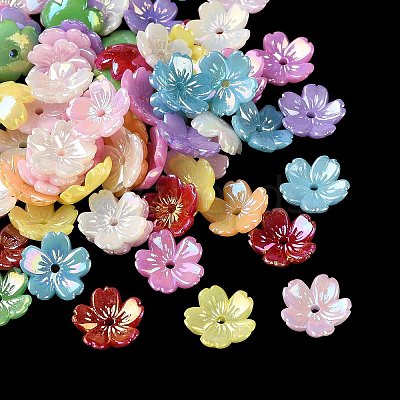 Acrylic Bead Caps OACR-G057-01D-1