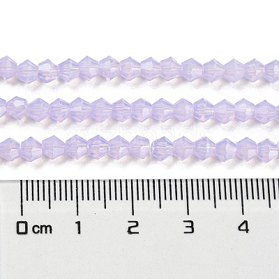 Baking Paint Transparent Glass Beads Strands DGLA-F029-J4mm-07-1
