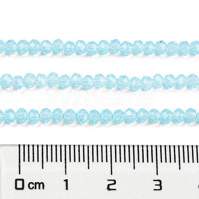 Baking Paint Transparent Glass Beads Strands DGLA-A034-J2mm-B02-1