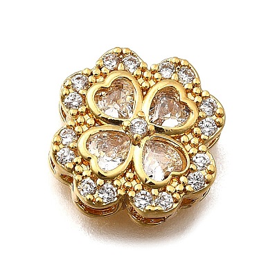Brass Pave Cubic Zirconia Multi-strand Links KK-F913-13G-01-1