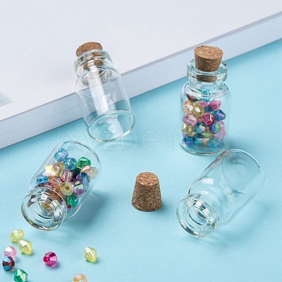 Glass Jar Bead Containers X-CON-Q016-1