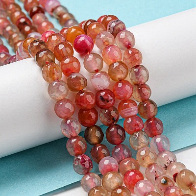 Natural Agate Beads Strands X-G-C082-A01-21-1