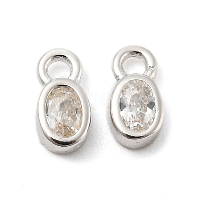 Real Platinum Plated Rhodium Plated 925 Sterling Silver Charms STER-K176-03C-P-1