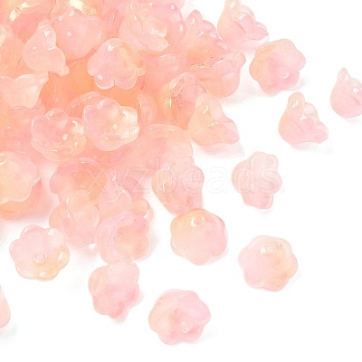 Transparent Glass Beads Caps X1-GLAA-B028-01E-1