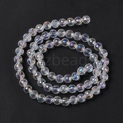 Electroplate Glass Bead Strands X-EGLA-R040-8mm-15-1
