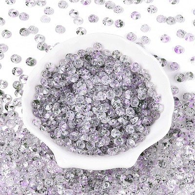 Baking Paint Transparent Glass Beads DGLA-T004-07B-1