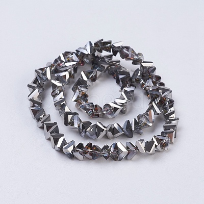 Electroplate Glass Beads Strands EGLA-J145-6mm-HP01-1