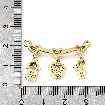 Brass Micro Pave Cubic Zirconia Pendants KK-Q066-15B-G-1