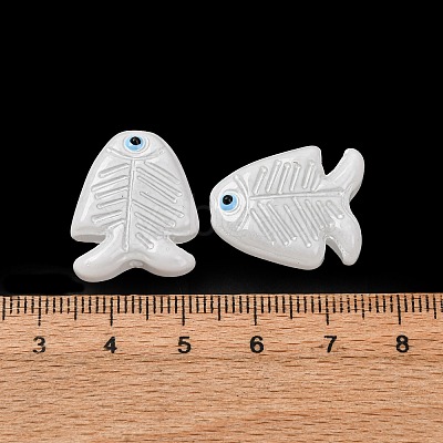 Transparent Glass Enamel Beads LAMP-U004-06-08-1