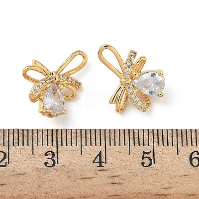 Brass Micro Pave Cubic Zirconia Pendants KK-Z136-58G-03-1