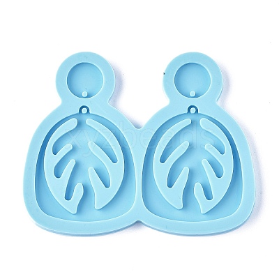 DIY Leaf Dangle Stud Earrings Silicone Molds DIY-I037-01C-1