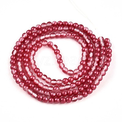 Baking Paint Transparent Glass Beads X1-DGLA-N011-4mm-06-1