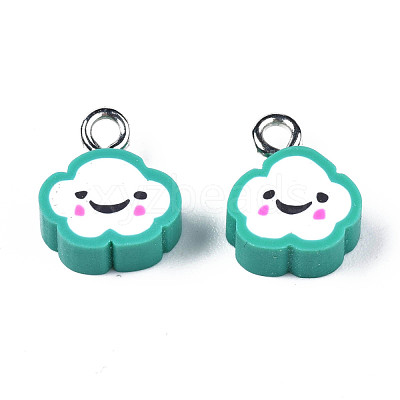 Handmade Polymer Clay Charms CLAY-N006-37B-01D-1